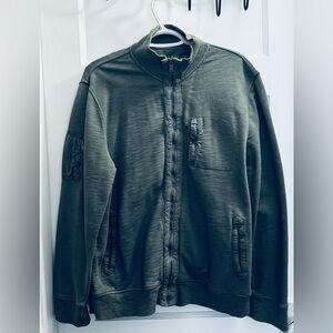 Calvin Klein Grey Zip-Up Utility Jacket – Size L